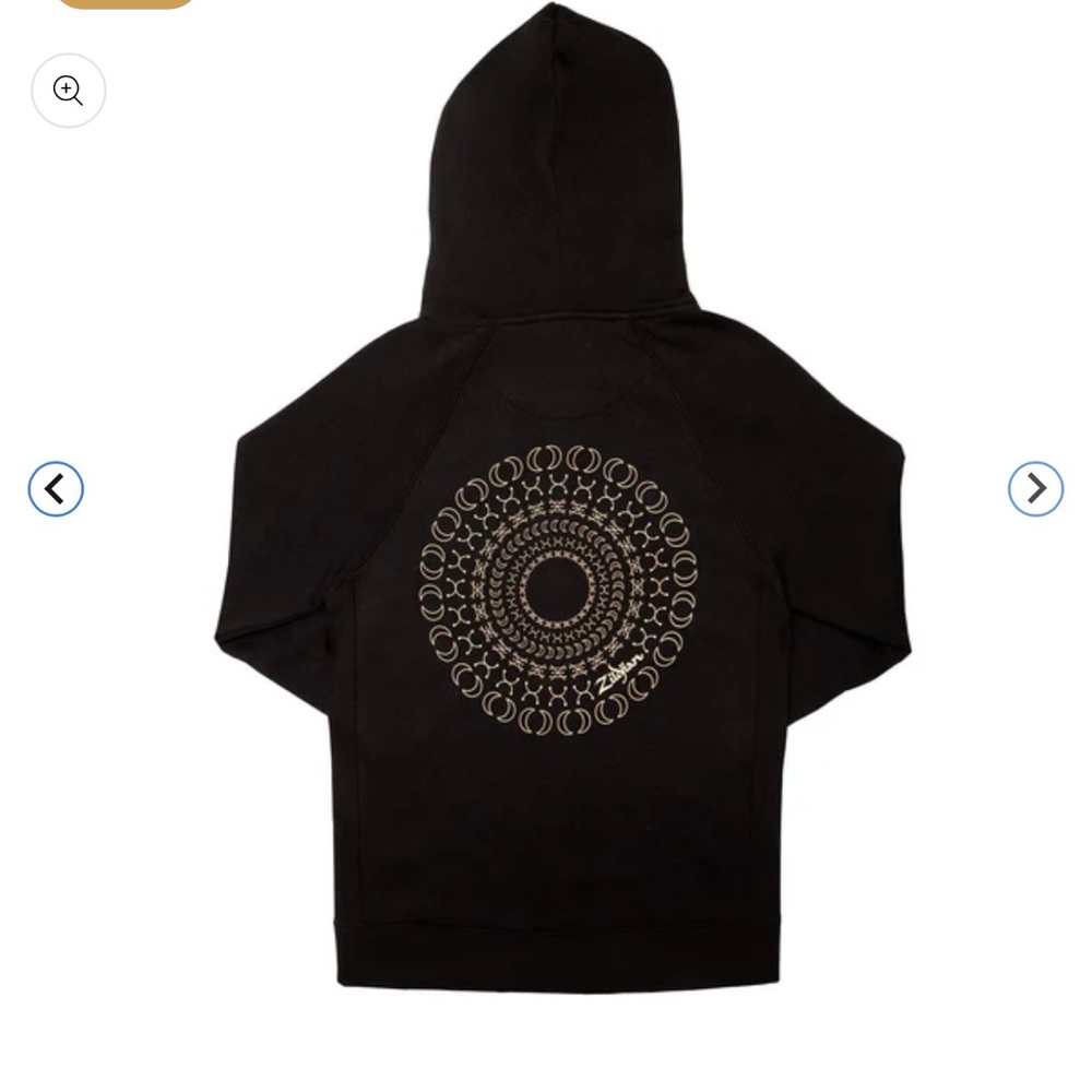 ZILDJIAN Limited Edition 400TH Anniversary Zip Hoodie Black size Medium